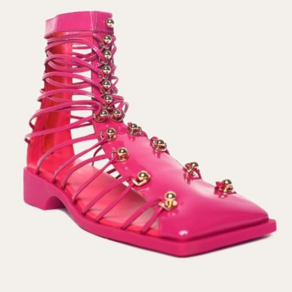 NIB VH Vibrant Pink Gladiator Sandals